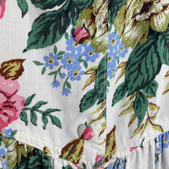 St Michael For Marks & Spencer Vintage Floral Dress Size 14 - Picture 10 of 10